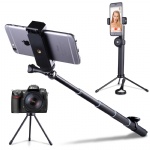 Vproof Selfie Stick Bluetooth, Selfie Stick Tripod with Detachable Remote, Extendable Monopod Stand for iPhone XS Max/XR/X/8 Plus/7/6S, GoPro/Action Cameras